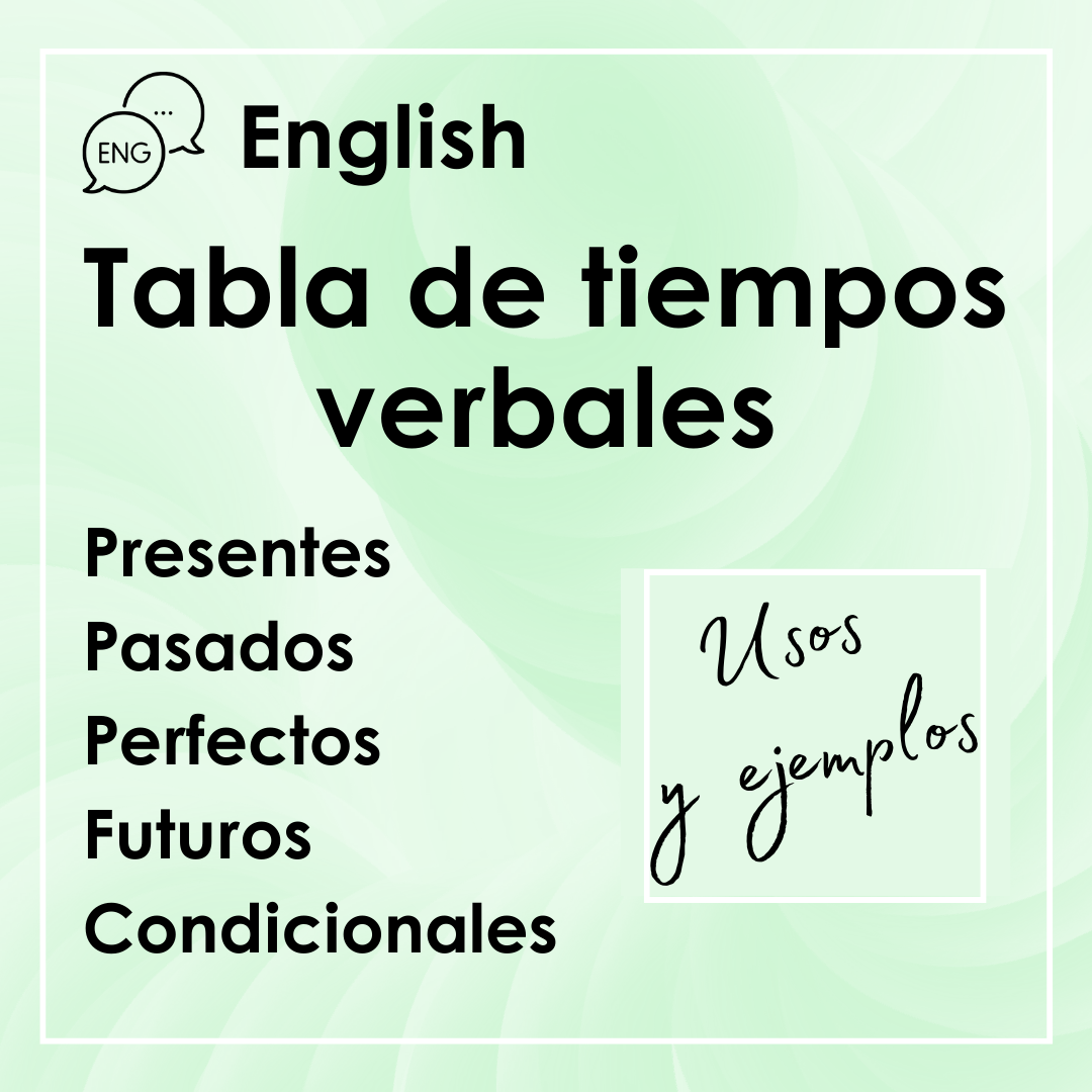 Tabla de tiempos verbales en inglés (Gratuito) » Mundo Liceo